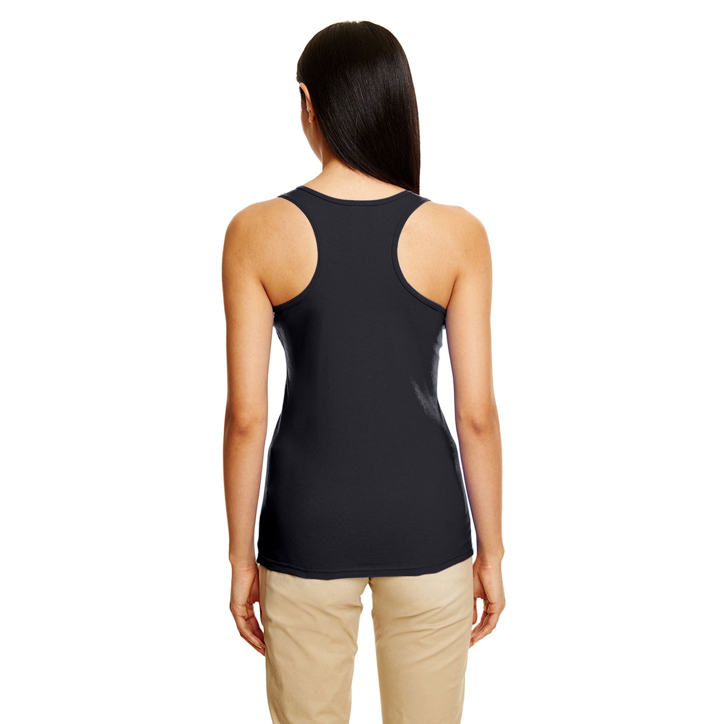 Flower Stampede Racerback Tank is cut to accentuate your shoulders.