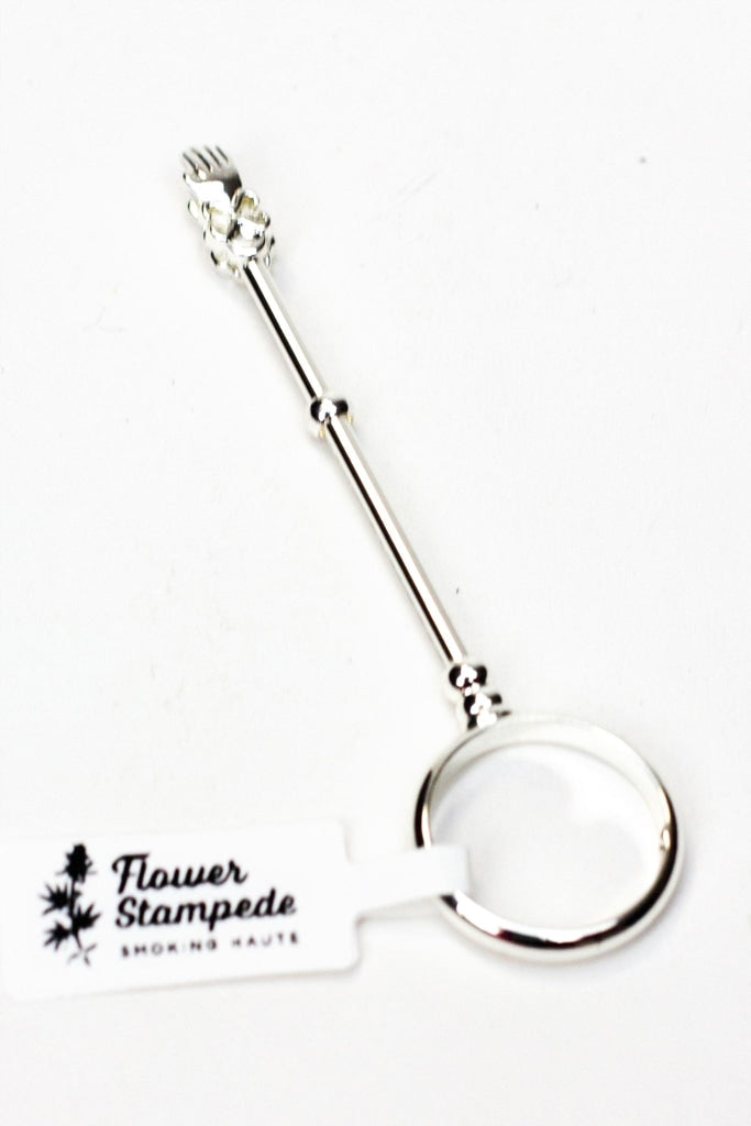 The Flower Stampede ring roach clip is an elegant way to hold your marijuana and cannabis joints, blunts and pre-rolls