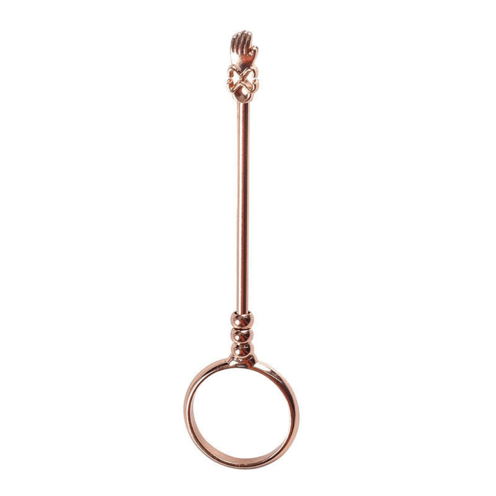 The Flower Stampede ring roach clip is an elegant way to hold your marijuana and cannabis joints, blunts and pre-rolls. Now available in rose gold.